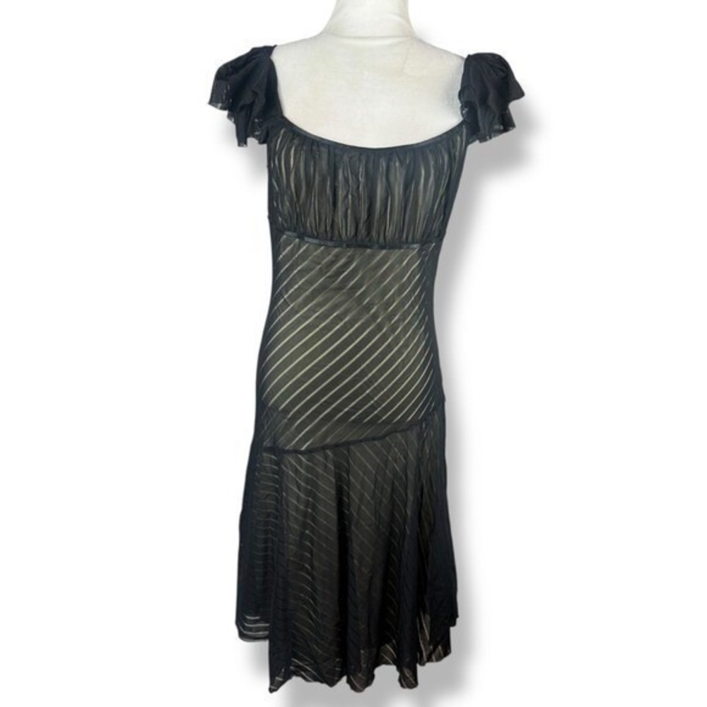 Black Mesh Babydoll Dress Womens Size‎ XL (Runs Small) Whimsigoth Fairy Flutter - Picture 5 of 16